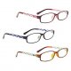 Reading glasses 3 sets of beautiful female pattern reader