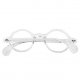 Plain small round spectacle lens rim transparent