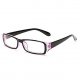 Retro inspired classic rectangular transparent spectacle frames spectacle lenses