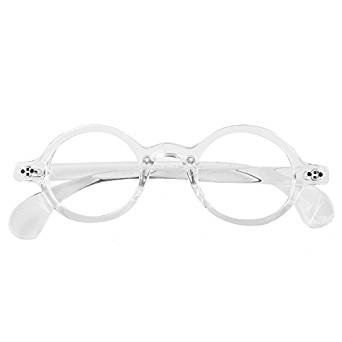 Plain small round spectacle lens rim transparent