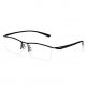 Titanium half rimless glasses frames lenses optically transparent business