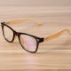 Fashion transparent lens rim bamboo Black Glasses frames for glasses Women Men